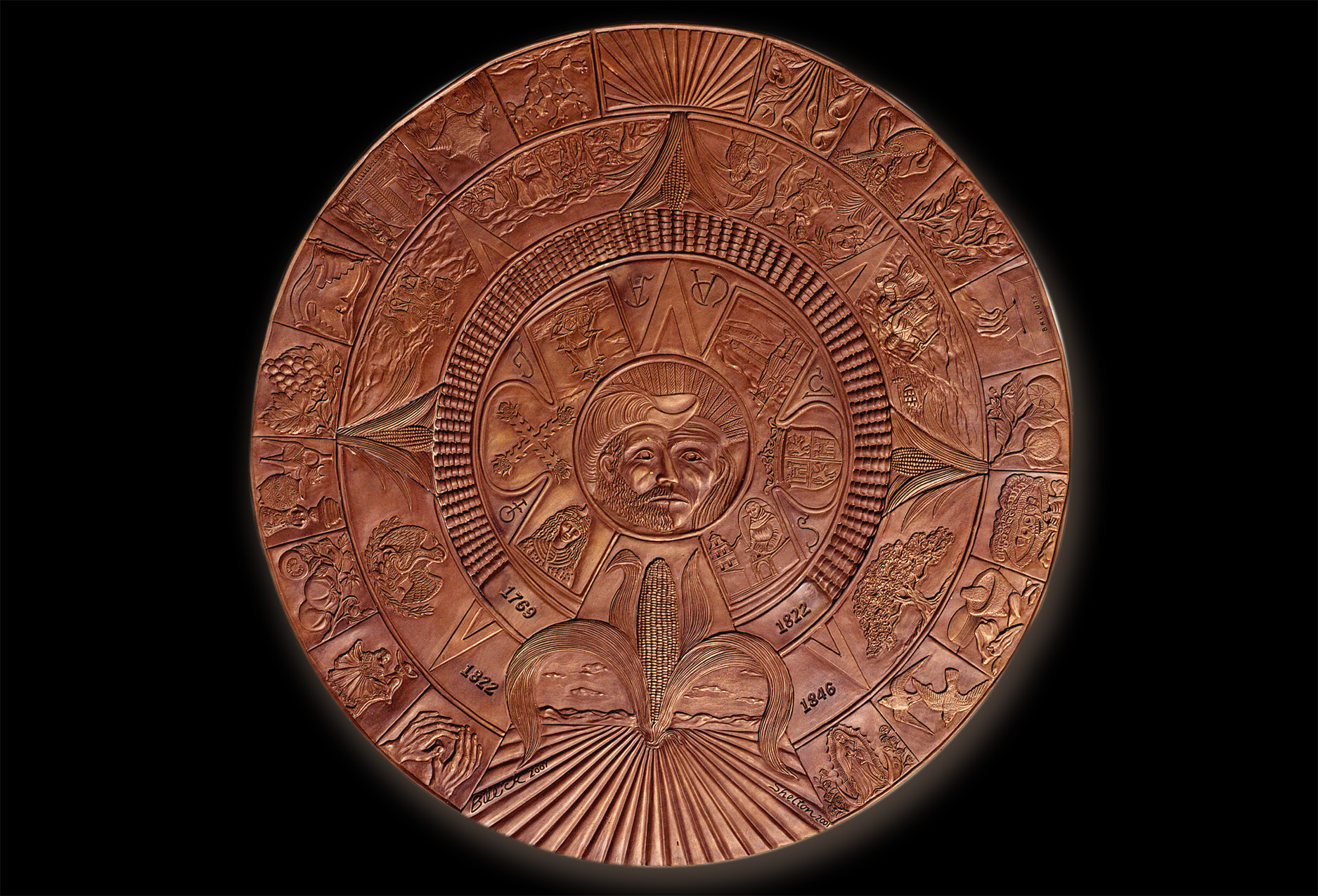 Bronze Seal Commemorating Spanish and Mexican Sovereignty in California