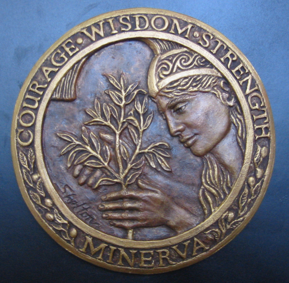 Minerva Seal, Bronze